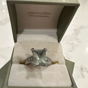 Judith Ripka green quartz ring